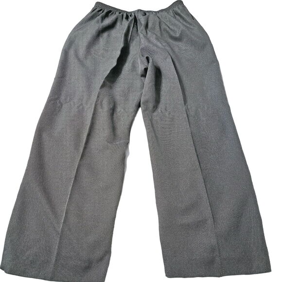 Alfred Dunner Womens Pants Grey Size 18W 100% Polyester Elastic Waist Financial - Picture 2 of 12
